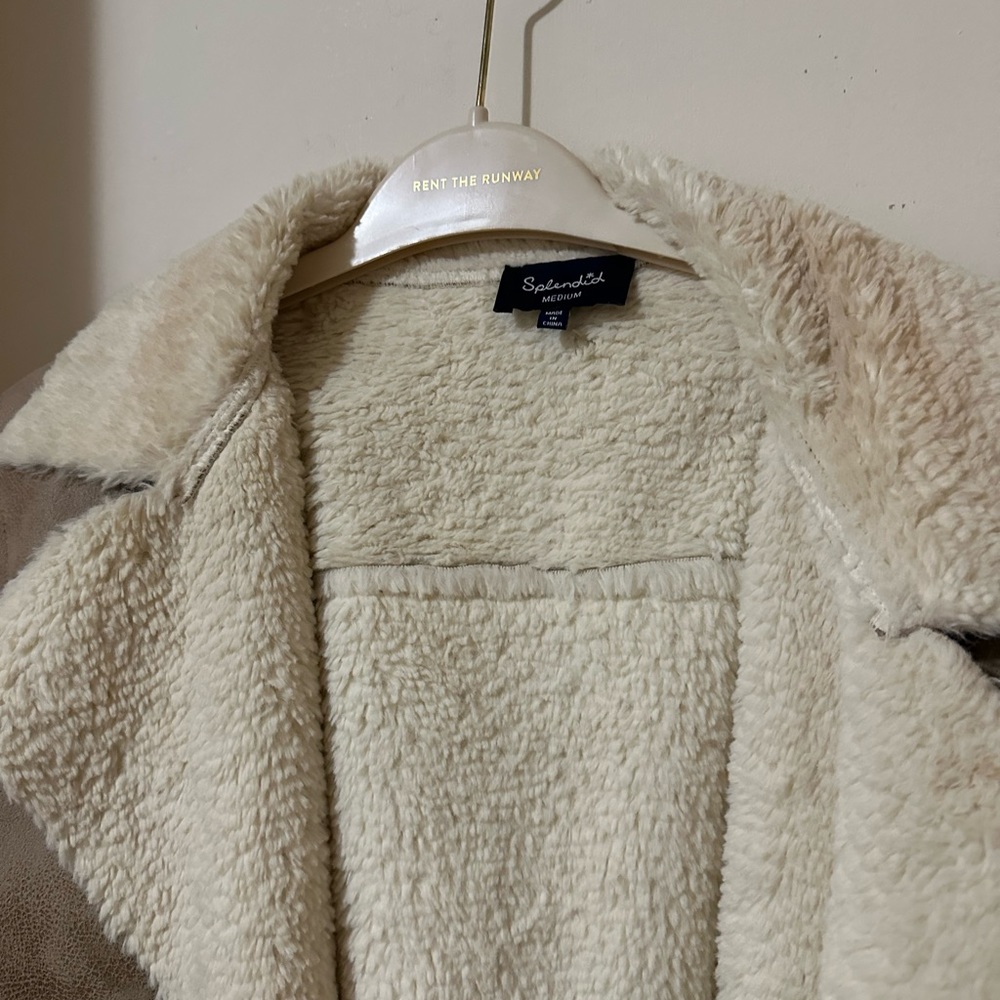 Splendid Shearling Jacket - Size Medium - image 3